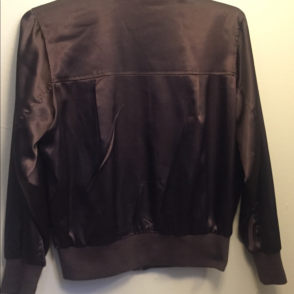 Brown Ruffed Jacket - Picture 2 of 3